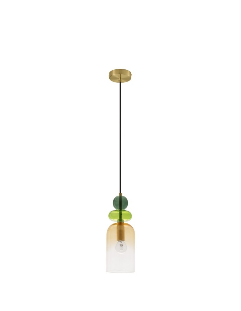 Lampy wiszące - Luces Exclusivas BALAM Wisząca Nowoczesna złoty i odcienie złota 1xE14 max 5W LE43398 - produkt kolory-swiatla.pl 1