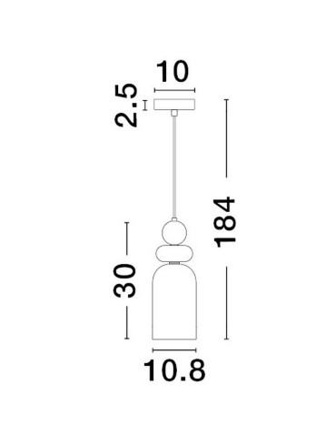 Luces Exclusivas BALAM Wisząca Nowoczesna złoty i odcienie złota 1xE14 max 5W LE43398 - produkt 2
