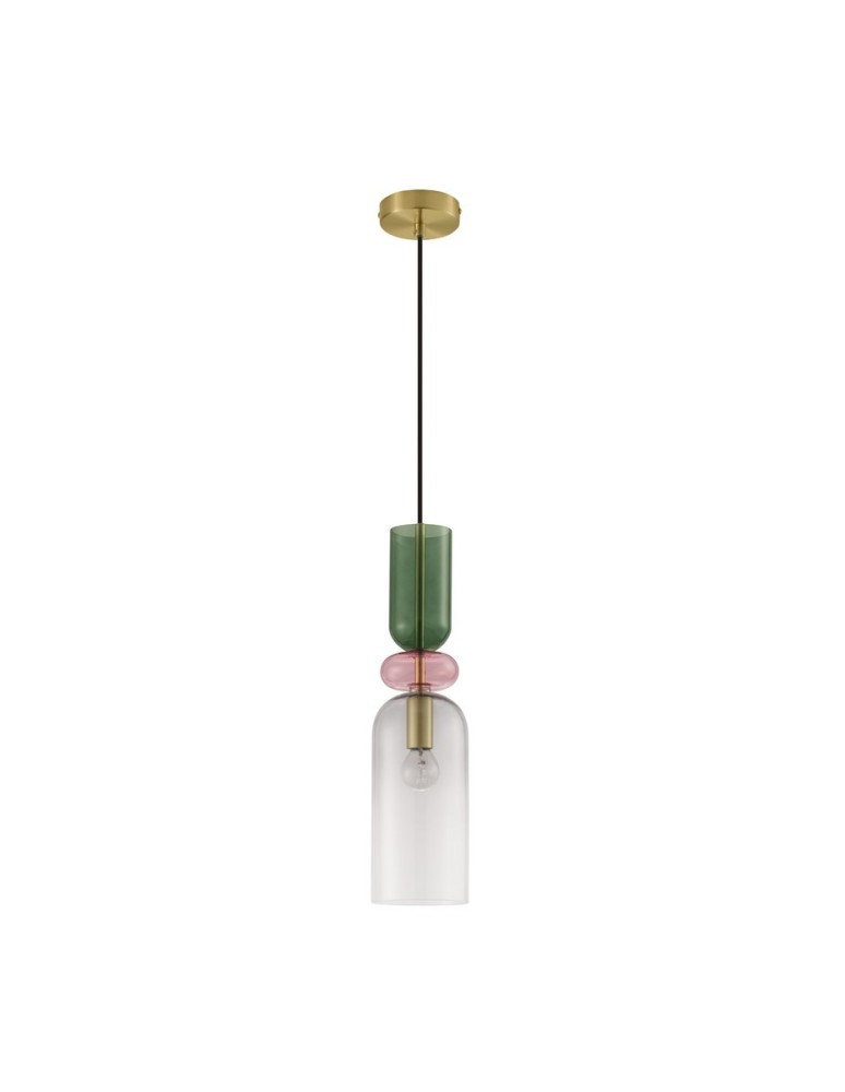 Lampy wiszące - Luces Exclusivas BALAM Wisząca Nowoczesna złoty i odcienie złota 1xE14 max 5W LE43399 - produkt kolory-swiatla.pl 1