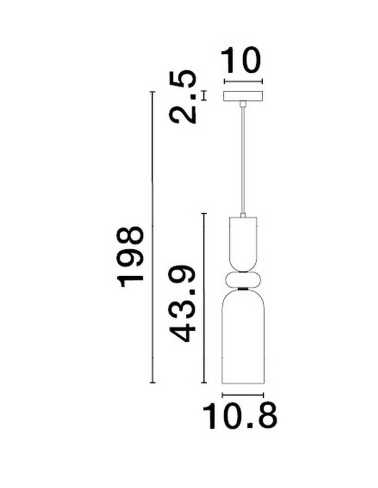 Lampy wiszące - Luces Exclusivas BALAM Wisząca Nowoczesna złoty i odcienie złota 1xE14 max 5W LE43399 - produkt kolory-swiatla.pl 3