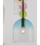 Lampy wiszące - Luces Exclusivas BALAM Wisząca Nowoczesna złoty i odcienie złota 5xE14 max 5W LE43401 - product 2