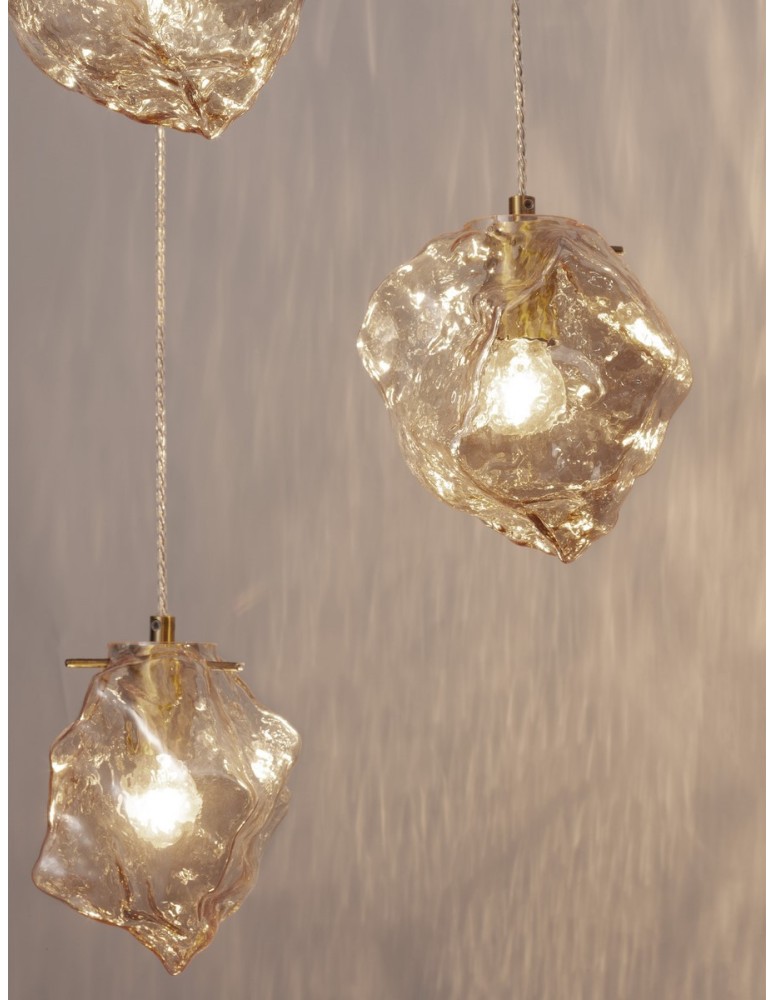 Lampy wiszące - Luces Exclusivas BALUN Wisząca Nowoczesna złoty i odcienie złota 3xE14 max 5W LE43403 - produkt kolory-swiatla.pl 2