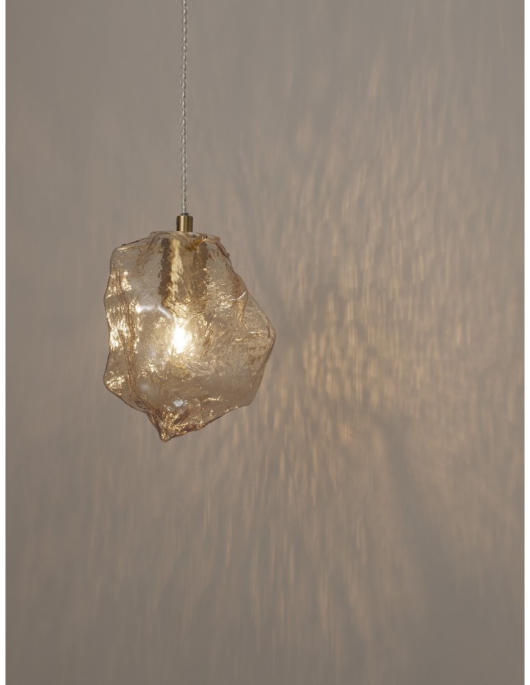 Lampy wiszące - Luces Exclusivas BALUN Wisząca Nowoczesna złoty i odcienie złota 1xE14 max 5W LE43405 - product kolory-swiatla.pl 3