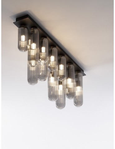 Luces Exclusivas BALDE Sufitowa Nowoczesna szary i odcienie szarości 12xG9 max 5W LE43407 - produkt 2