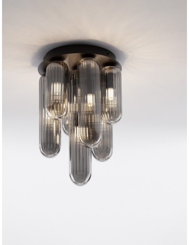 Luces Exclusivas BALDE Sufitowa Nowoczesna szary i odcienie szarości 7xG9 max 5W LE43408 - product 2