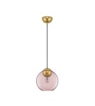Lampy wiszące pojedyncze - Luces Exclusivas BALMI Wisząca Nowoczesna złoty i odcienie złota 1xE27 max 12W LE43410 - product 1