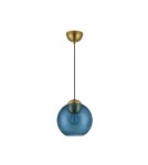 Lampy wiszące pojedyncze - Luces Exclusivas BALMI Wisząca Nowoczesna złoty i odcienie złota 1xE27 max 12W LE43411 - produkt 1