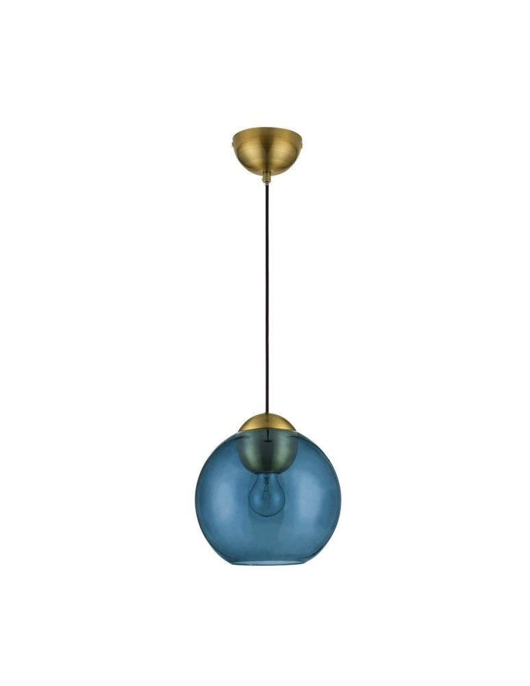 Lampy wiszące pojedyncze - Luces Exclusivas BALMI Wisząca Nowoczesna złoty i odcienie złota 1xE27 max 12W LE43411 - produkt kolory-swiatla.pl 1