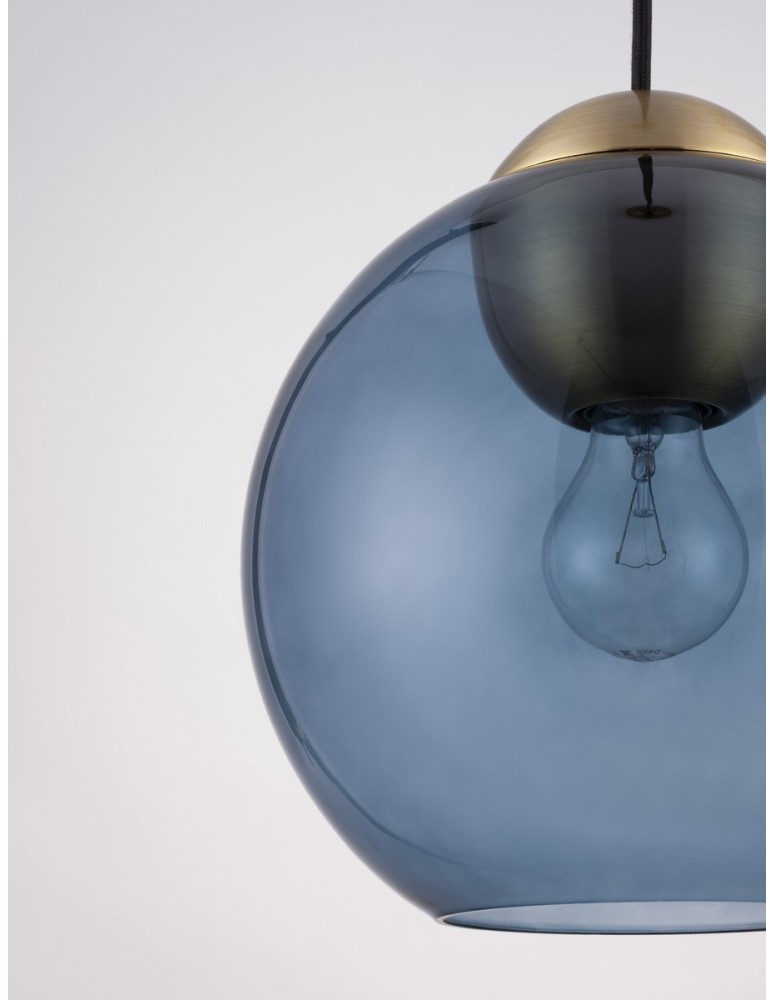 Lampy wiszące pojedyncze - Luces Exclusivas BALMI Wisząca Nowoczesna złoty i odcienie złota 1xE27 max 12W LE43411 - produkt kolory-swiatla.pl 4