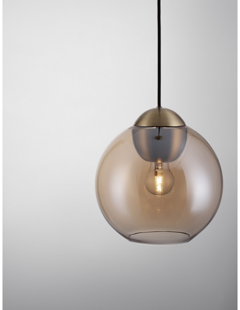 Lampy wiszące pojedyncze - Luces Exclusivas BALMI Wisząca Nowoczesna złoty i odcienie złota 1xE27 max 12W LE43412 - produkt kolory-swiatla.pl 2