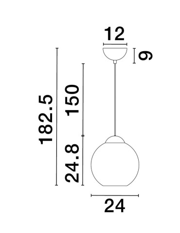 Luces Exclusivas BALMI Wisząca Nowoczesna czarny 1xE27 max 12W LE43413 - produkt 2