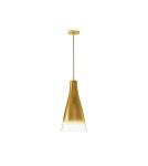 Lampy wiszące pojedyncze - Luces Exclusivas BALSA Wisząca Nowoczesna złoty i odcienie złota 1xE27 max 12W LE43415 - product 1