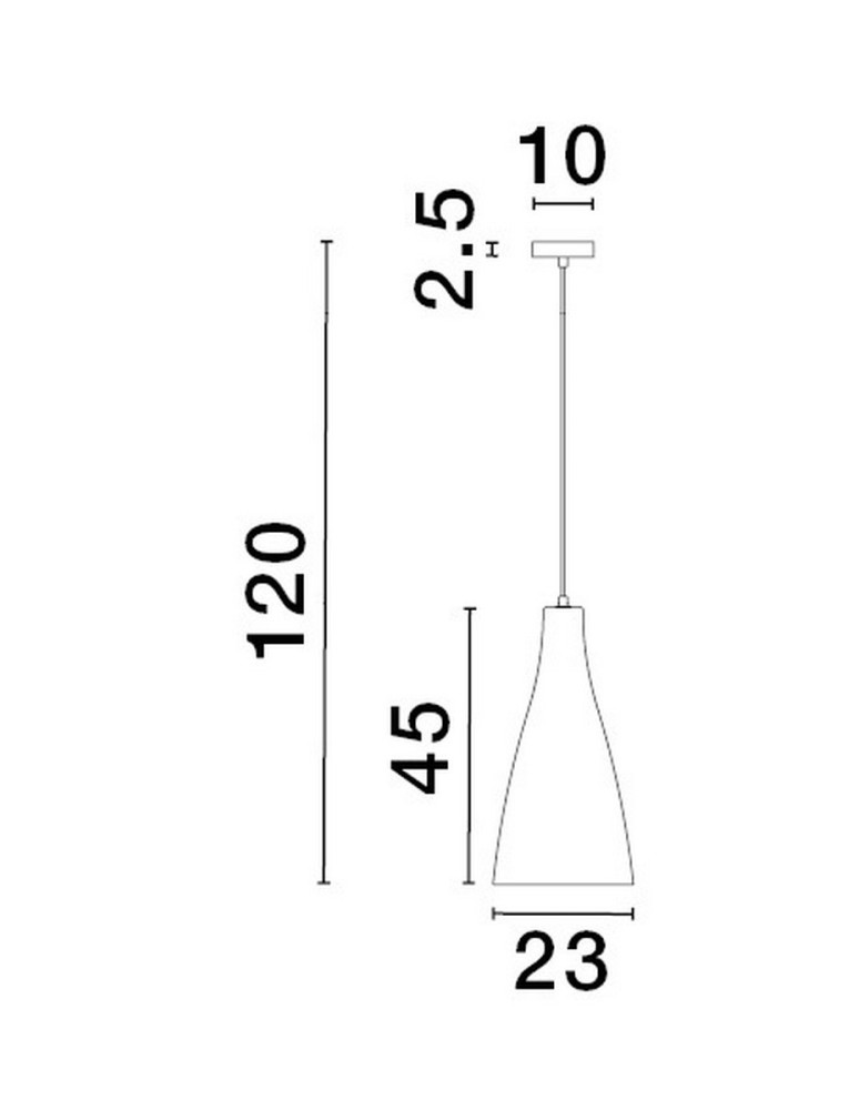 Lampy wiszące pojedyncze - Luces Exclusivas BALSA Wisząca Nowoczesna biały 1xE27 max 12W LE43416 - produkt kolory-swiatla.pl 2