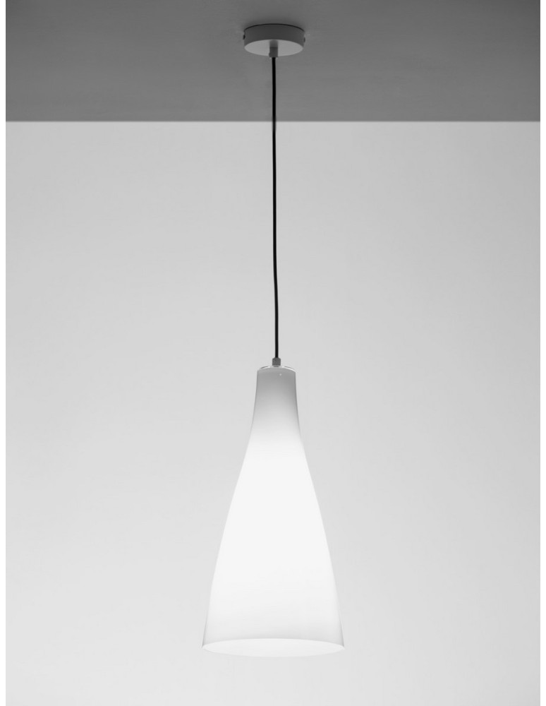 Lampy wiszące pojedyncze - Luces Exclusivas BALSA Wisząca Nowoczesna biały 1xE27 max 12W LE43416 - produkt kolory-swiatla.pl 3