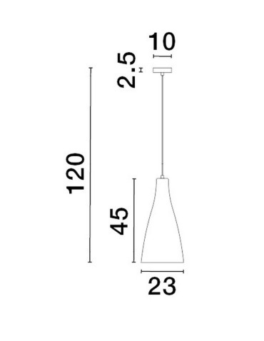 Luces Exclusivas BALSA Wisząca Nowoczesna srebrny i odcienie srebra 1xE27 max 12W LE43417 - produkt 2