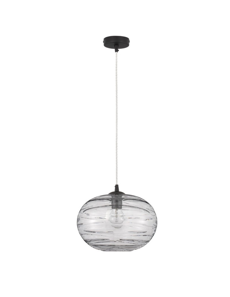 Lampy wiszące pojedyncze - Luces Exclusivas BAMBU Wisząca Nowoczesna czarny 1xE27 max 12W LE43420 - produkt kolory-swiatla.pl 1