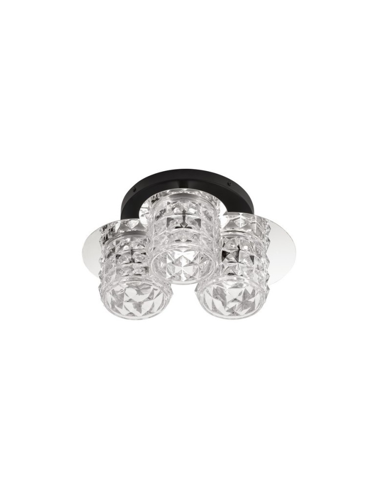 Lampy sufitowe - Luces Exclusivas BAMOA Sufitowa Nowoczesna srebrny i odcienie srebra 3xE14 max 5W LE43421 - produkt kolory-swiatla.pl 1
