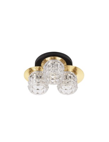 Luces Exclusivas BAMOA Sufitowa Nowoczesna złoty i odcienie złota 3xE14 max 5W LE43422