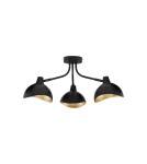 Lampy sufitowe - Luces Exclusivas BANAC Sufitowa Nowoczesna czarny 3xE14 max 5W LE43423 - product 1