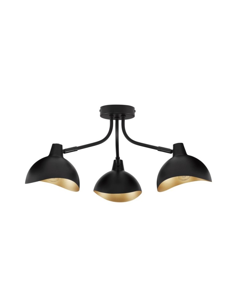 Lampy sufitowe - Luces Exclusivas BANAC Sufitowa Nowoczesna czarny 3xE14 max 5W LE43423 - produkt kolory-swiatla.pl 1