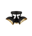 Lampy sufitowe - Luces Exclusivas BANAC Sufitowa Nowoczesna czarny 3xE14 max 5W LE43424 - product 1