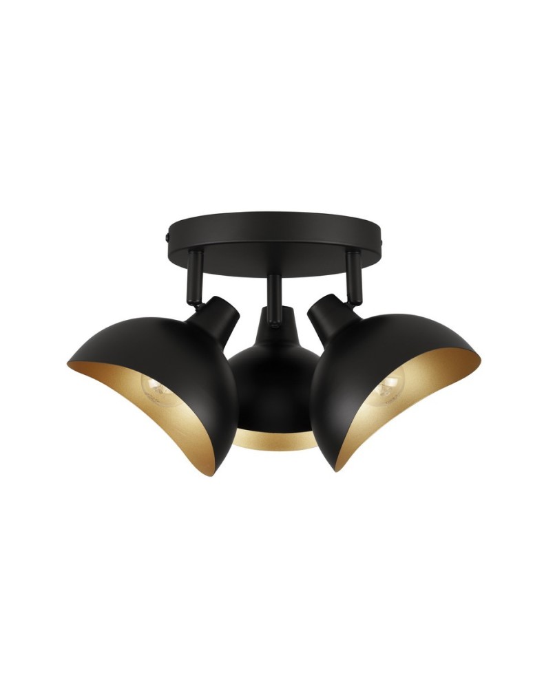 Lampy sufitowe - Luces Exclusivas BANAC Sufitowa Nowoczesna czarny 3xE14 max 5W LE43424 - produkt kolory-swiatla.pl 1