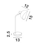 Lampki biurkowe - Luces Exclusivas BANAC Stołowa czarny 1xE14 max 5W LE43426 - product 3