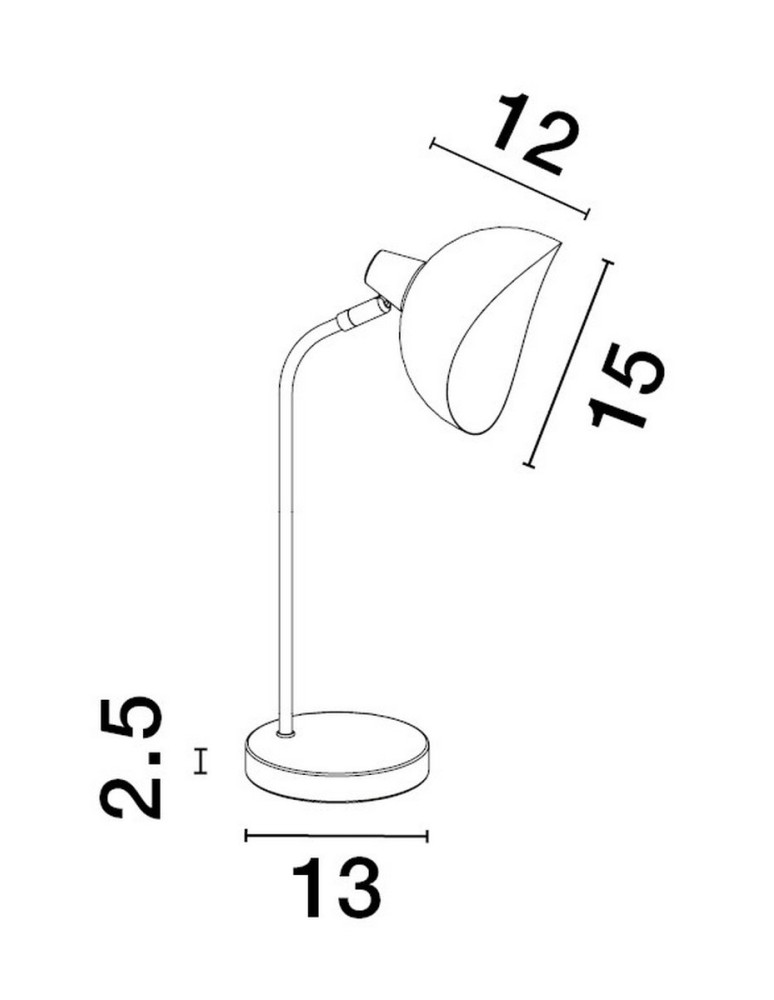Lampki biurkowe - Luces Exclusivas BANAC Stołowa czarny 1xE14 max 5W LE43426 - product kolory-swiatla.pl 3