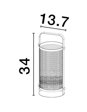 Luces Exclusivas BAPUZ Stołowa czarny 1xE27 max 12W LE43430 - product 2