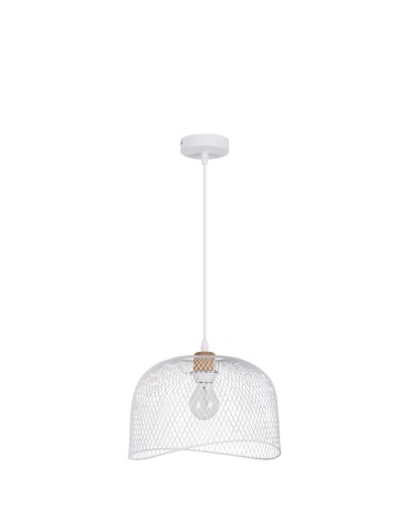 Luces Exclusivas BAQUE Wisząca Nowoczesna biały 1xE27 max 12W LE43431
