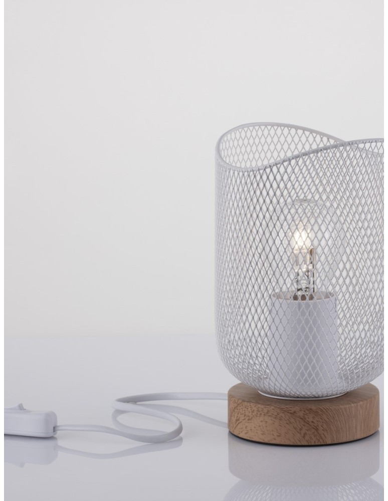 Lampy stołowe - Luces Exclusivas BAQUE Stołowa biały 1xE27 max 12W LE43433 - product kolory-swiatla.pl 2