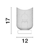 Lampy stołowe - Luces Exclusivas BAQUE Stołowa biały 1xE27 max 12W LE43433 - product 3