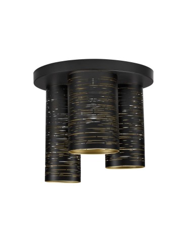 Luces Exclusivas BARRA Sufitowa Nowoczesna czarny 3xE14 max 5W LE43435