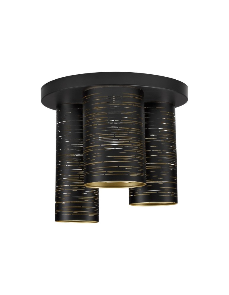 Lampy sufitowe - Luces Exclusivas BARRA Sufitowa Nowoczesna czarny 3xE14 max 5W LE43435 - produkt kolory-swiatla.pl 1