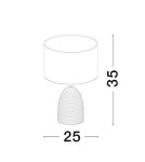 Lampki nocne - Luces Exclusivas CUATRO Stołowa szary i odcienie szarości 1xE27 max 12W LE43439 - produkt 2