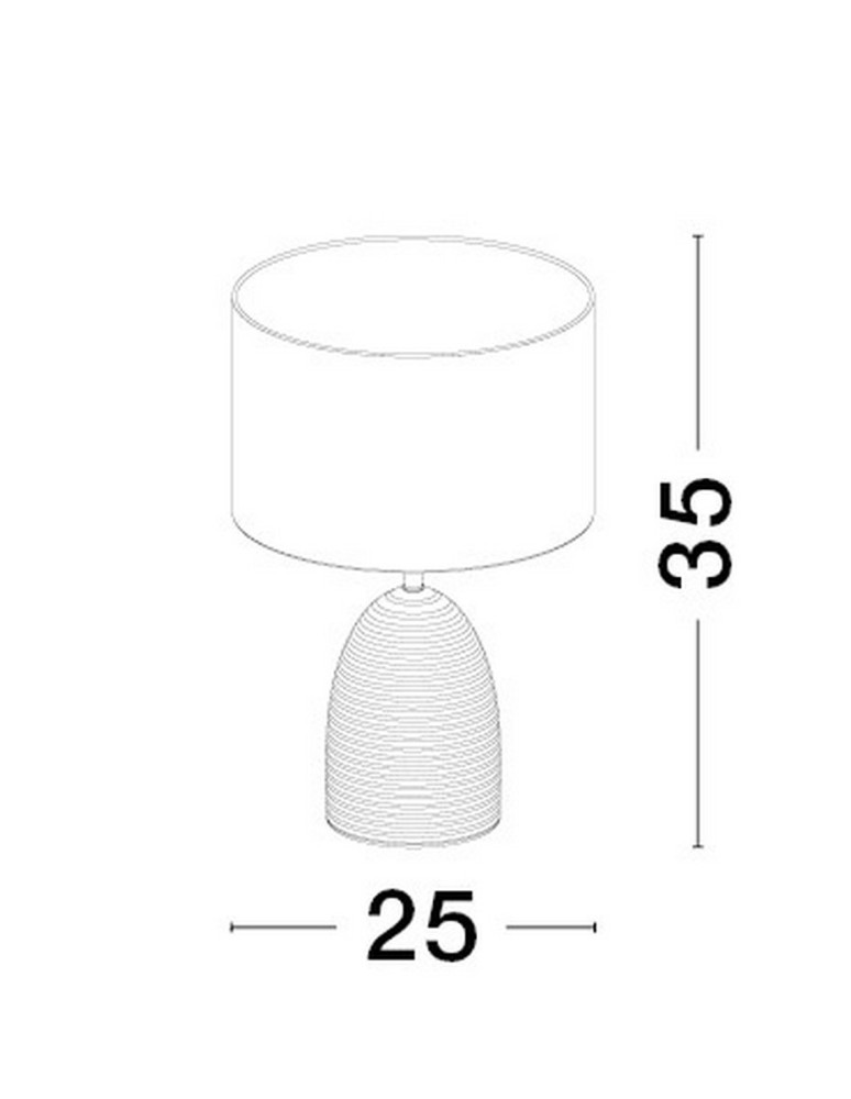 Luces Exclusivas CUATRO Stołowa szary i odcienie szarości 1xE27 max 12W LE43439