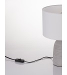 Lampki nocne - Luces Exclusivas CUATRO Stołowa szary i odcienie szarości 1xE27 max 12W LE43439 - produkt 4