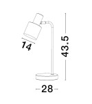 Lampki biurkowe - Luces Exclusivas FRESNILLO Stołowa złoty i odcienie złota 1xE14 max 5W LE43442 - produkt 2
