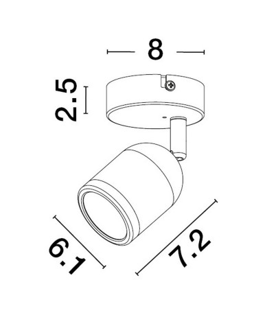 Luces Exclusivas ACALAN Ścienna Łazienkowa IP44 czarny 1xE27 max 10W LE43447 - produkt 2