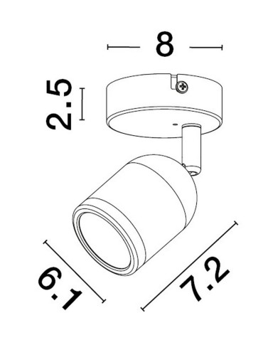 Luces Exclusivas ACALAN Ścienna Łazienkowa IP44 biały 1xGU10 max 10W LE43448 - produkt 2