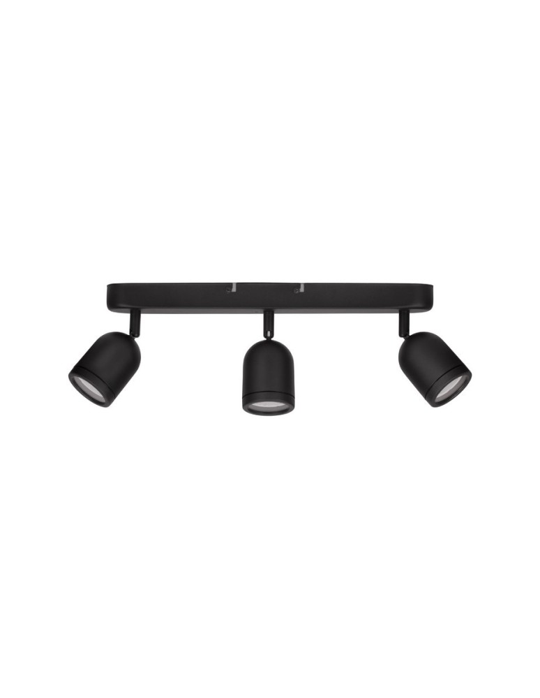 Lampy sufitowe łazienkowe - Luces Exclusivas ACALAN Ścienna Łazienkowa IP44 czarny 3xGU10 max 10W LE43451 - produkt kolory-swiatla.pl 1