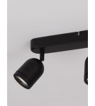 Lampy sufitowe łazienkowe - Luces Exclusivas ACALAN Ścienna Łazienkowa IP44 czarny 3xGU10 max 10W LE43451 - product 2