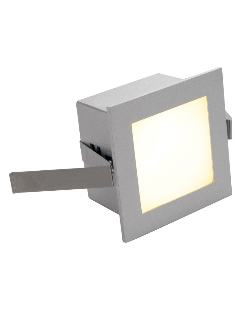 Oświetlenie stopni schodowych - SPOTLINE/SLV FRAME BASIC LED Wbudowana. Kwadratowa. SrebrnoSzary. Ciepły Biały LED 111262 Wpust - produkt kolory-swiatla.pl 1