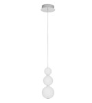 Lampy wiszące - Luces Exclusivas MOCA Wisząca Nowoczesna srebrny i odcienie srebra 1xLED max 11W 3000K LE43465 - produkt 1