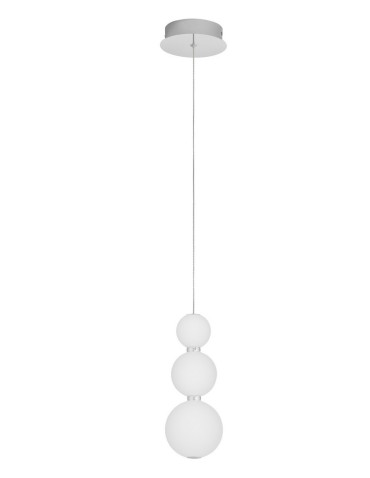 Luces Exclusivas MOCA Wisząca Nowoczesna srebrny i odcienie srebra 1xLED max 11W 3000K LE43465