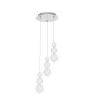 Lampy wiszące - Luces Exclusivas MOCA Wisząca Nowoczesna srebrny i odcienie srebra 1xLED max 23W 3000K LE43466 - produkt 1
