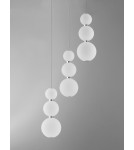 Lampy wiszące - Luces Exclusivas MOCA Wisząca Nowoczesna srebrny i odcienie srebra 1xLED max 23W 3000K LE43466 - produkt 2