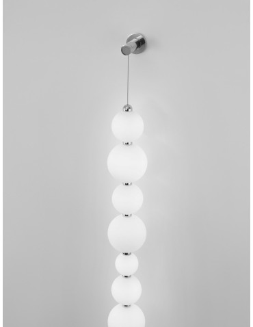 Luces Exclusivas MOCA Ścienna Nowoczesna srebrny i odcienie srebra 1xLED max 42W 3000K LE43467 - produkt 2