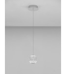 Lampy wiszące - Luces Exclusivas CANA Wisząca Nowoczesna srebrny i odcienie srebra 1xLED max 6W 3200K LE43471 - product 2