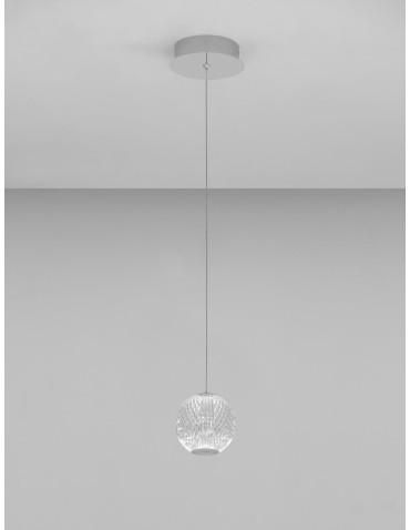 Luces Exclusivas CANA Wisząca Nowoczesna srebrny i odcienie srebra 1xLED max 6W 3200K LE43471 - produkt 2